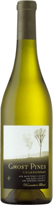 16,95 € Envío gratis | Vino blanco Ghost Pines I.G. California California Estados Unidos Chardonnay Botella 75 cl