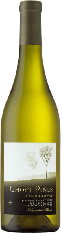 16,95 € Envio grátis | Vinho branco Ghost Pines I.G. California California Estados Unidos Chardonnay Garrafa 75 cl