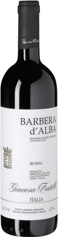 16,95 € Free Shipping | Red wine Giacosa Fratelli Bussia D.O.C. Barbera d'Alba Piemonte Italy Barbera Bottle 75 cl