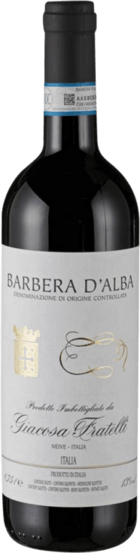 12,95 € Free Shipping | Red wine Giacosa Fratelli D.O.C. Barbera d'Alba Piemonte Italy Barbera Bottle 75 cl