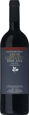 44,95 € Envio grátis | Vinho tinto Gianni Brunelli Amor Constante I.G.T. Toscana Tuscany Itália Garrafa 75 cl