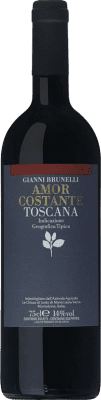94,95 € Kostenloser Versand | Rotwein Gianni Brunelli Amor Constante I.G.T. Toscana Toskana Italien Flasche 75 cl