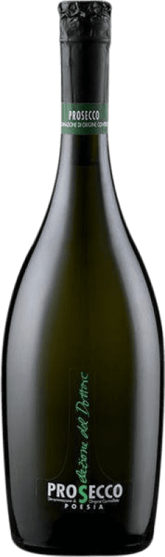 11,95 € 送料無料 | 白スパークリングワイン Gino Brisotto Poesia Frizzante Brut D.O.C. Prosecco フリウリ - ヴェネツィアジュリア イタリア Glera ボトル 75 cl