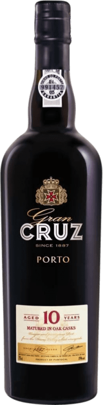 25,95 € Kostenloser Versand | Verstärkter Wein Gran Cruz I.G. Douro Douro Portugal 10 Jahre Flasche 75 cl