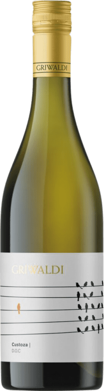 8,95 € Бесплатная доставка | Белое вино Griwaldi D.O.C. Bianco di Custoza Venecia Италия Trebbiano — Треббиано, Garganega — Гарганега, Cortese — Кортезе Бутылка 75 cl