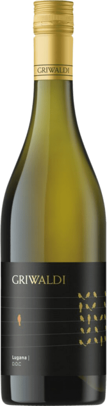 15,95 € Spedizione Gratuita | Vino Bianco Griwaldi D.O.C. Lugana lombardia Italia Trebbiano Bottiglia 75 cl