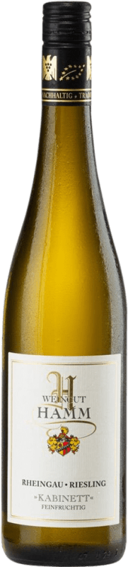 15,95 € Spedizione Gratuita | Vino bianco Hamm Kabinett Feinfruchtig Semisecco Semidolce Q.b.A. Rheingau Rheingau Germania Riesling Bottiglia 75 cl