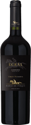 29,95 € 送料無料 | 赤ワイン Viña Haras de Pirque Ecràl I.G. Valle Central セントラルバレー チリ Carmenère ボトル 75 cl