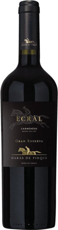 42,95 € Бесплатная доставка | Красное вино Viña Haras de Pirque Ecràl I.G. Valle Central Центральная долина Чили Carmenère — Карменер Бутылка 75 cl