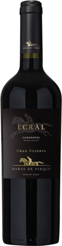 29,95 € Free Shipping | Red wine Viña Haras de Pirque Ecràl I.G. Valle Central Central Valley Chile Carmenère Bottle 75 cl