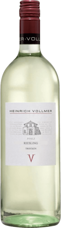 8,95 € 送料無料 | 白ワイン Heinrich Vollmer Deidesheimer ドライ Q.b.A. Pfälz Pfälz ドイツ Riesling ボトル 1 L