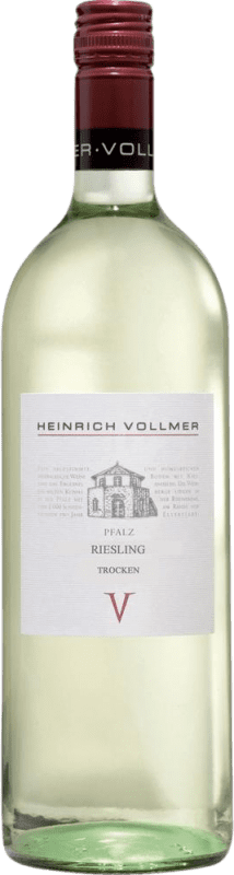 8,95 € Envío gratis | Vino blanco Heinrich Vollmer Deidesheimer Seco Q.b.A. Pfälz Pfälz Alemania Riesling Botella 1 L