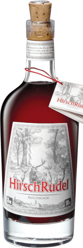 55,95 € Envio grátis | Licor de Ervas Hirschrudel Alemanha Garrafa Medium 50 cl