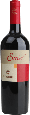 18,95 € Envio grátis | Vinho Tinto I Capitani Emé I.G.T. Campania Campania Itália Merlot, Sangiovese, Aglianico 75 cl