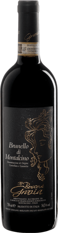 55,95 € Spedizione Gratuita | Vino rosso Il Bosco di Grazia D.O.C.G. Brunello di Montalcino Toscana Italia Sangiovese Bottiglia 75 cl