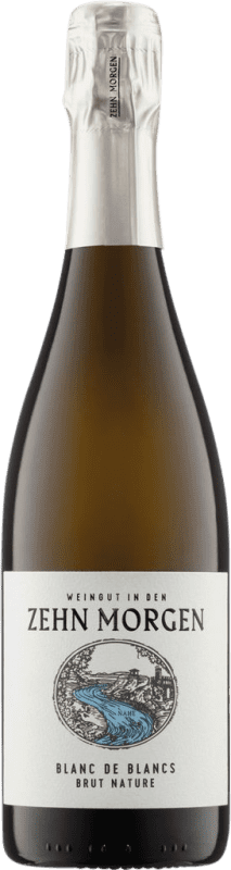 31,95 € Envio grátis | Espumante Branco Zehn Morgen Brut Nature — Bruto Natural Blanc de Blancs Q.b.A. Nahe Nahe Alemanha Chardonnay 75 cl