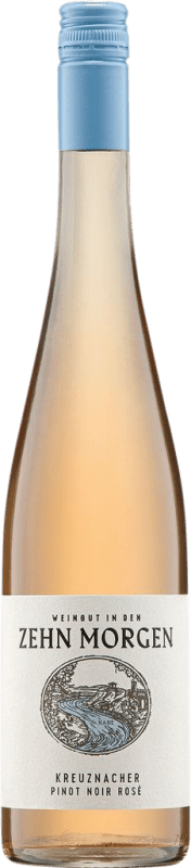 16,95 € Envío gratis | Vino Rosado Zehn Morgen Kreuznacher Rosé — Rosado Q.b.A. Nahe Nahe Alemania Pinot Negro Botella 75 cl