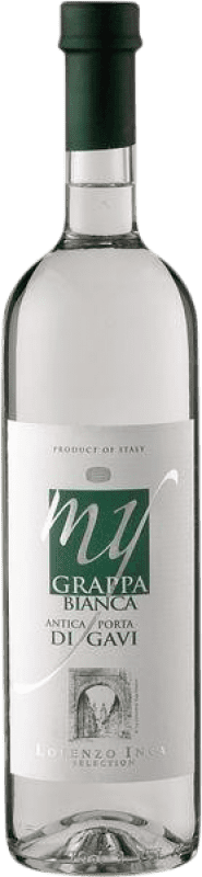 19,95 € Envio grátis | Grappa Inga Bianca D.O.C.G. Cortese di Gavi Piemonte Itália Cortese Garrafa 70 cl