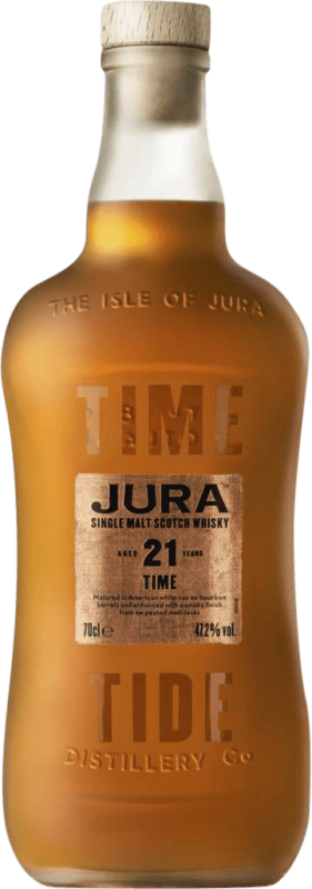 262,95 € 免费送货 | 威士忌单一麦芽威士忌 Isle of Jura Time 苏格兰 英国 21 岁 瓶子 70 cl