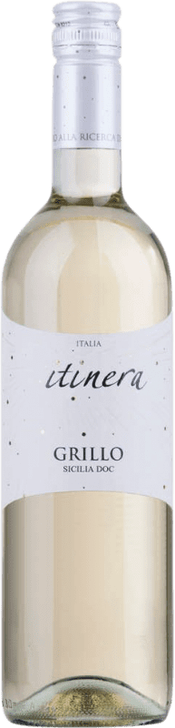 6,95 € Spedizione Gratuita | Vino bianco Itinera I.G.T. Terre Siciliane Sicilia Italia Grillo Bottiglia 75 cl