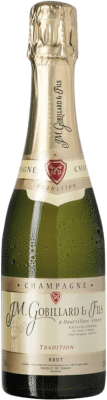 18,95 € Envoi gratuit | Vin Mousseux Blanc JM. Gobillard Hautvillers Brut Traditionnelle A.O.C. Champagne Champagne France Nebbiolo, Chardonnay, Pinot Meunier Demi-Bouteille 37 cl