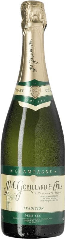 42,95 € Envoi gratuit | Vin Mousseux Blanc JM. Gobillard Hautvillers Semiseco — Demi-Sec Traditionnelle A.O.C. Champagne Champagne France Nebbiolo, Chardonnay, Pinot Meunier Bouteille 75 cl