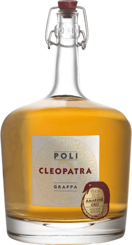 65,95 € Spedizione Gratuita | Grappa Jacopo Poli Cleopatra Amarone Oro D.O.C.G. Amarone della Valpolicella Venecia Italia Nebbiolo, Corvina, Molinara Bottiglia 70 cl