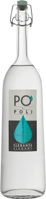 54,95 € Envio grátis | Aguardente Grappa Jacopo Poli Po Elegante I.G.T. Venezia Venecia Itália Pinot Branco Garrafa 70 cl