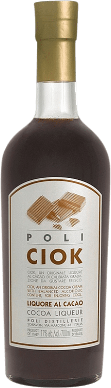 29,95 € 免费送货 | 利口酒 Jacopo Poli Kreme 17 Ciok Kakaolikör Venecia 意大利 瓶子 70 cl