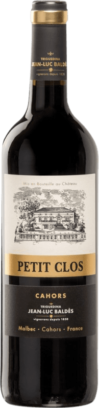 19,95 € 免费送货 | 红酒 Jean Luc Baldès Petit Clos A.O.C. Cahors Occitania 法国 Merlot, Malbec 瓶子 75 cl