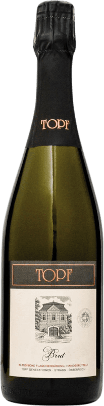 36,95 € 送料無料 | 白スパークリングワイン Johann Topf Brut I.G. Kamptal カムタル オーストリア Nebbiolo, Chardonnay, Pinot White, Grüner Veltliner ボトル 75 cl