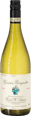 18,95 € Envio grátis | Vinho Branco Karl H. Johner Trocken — Seco I.G. Baden Baden Alemanha Pinot Cinzento 75 cl