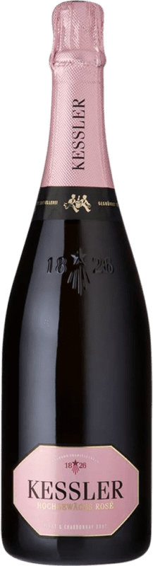 19,95 € Envío gratis | Espumoso Rosado Kessler Sekt Hochgewächs Rosé — Rosado Alemania Nebbiolo, Chardonnay Botella 75 cl