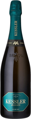 18,95 € 送料無料 | 白スパークリングワイン Kessler Sekt Jägergrün ドイツ Riesling ボトル 75 cl