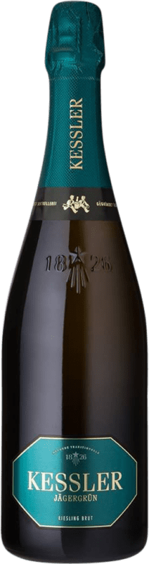 23,95 € Free Shipping | White Sparkling Wine Kessler Sekt Jägergrün Germany Riesling 75 cl
