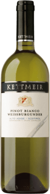 19,95 € Envio grátis | Vinho branco Kettmeir D.O.C. Südtirol Alto Adige Tirol del Sur Itália Pinot Branco Garrafa 75 cl