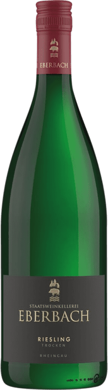 13,95 € 送料無料 | 白ワイン Kloster Eberbach ドライ Q.b.A. Rheingau Rheingau ドイツ Riesling ボトル 1 L