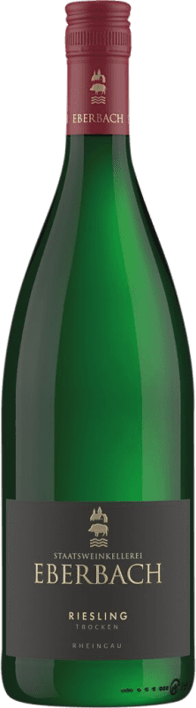 13,95 € Envio grátis | Vinho branco Kloster Eberbach Seco Q.b.A. Rheingau Rheingau Alemanha Riesling Garrafa 1 L