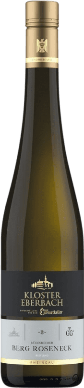 59,95 € Envio grátis | Vinho branco Kloster Eberbach Rüdesheimer Berg Roseneck Cabinetkeller V.D.P. Grosses Gewächs GG Rheingau Alemanha Riesling Garrafa 75 cl