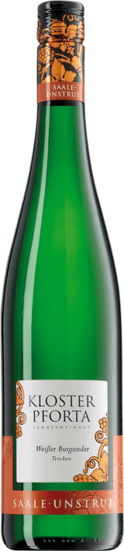 12,95 € Envío gratis | Vino blanco Kloster Pforta Naumburger Seco Saale Unstrut Alemania Pinot Blanco Botella 75 cl