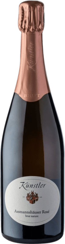 26,95 € Envio grátis | Espumante rosé Künstler Assmannshäuser Rosé Sekt Brut Nature Q.b.A. Rheingau Rheingau Alemanha Pinot Preto Garrafa 75 cl