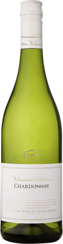 10,95 € Envio grátis | Vinho branco KWV W.O. Western Cape Western Cape South Coast África do Sul Chardonnay Garrafa 75 cl