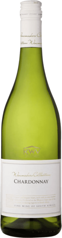 12,95 € Spedizione Gratuita | Vino Bianco KWV W.O. Western Cape Western Cape South Coast Sud Africa Chardonnay 75 cl