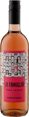 7,95 € 免费送货 | 玫瑰酒 La Famiglia Rosato I.G.T. Venezia Venecia 意大利 Merlot, Cabernet Sauvignon, Negroamaro 瓶子 75 cl