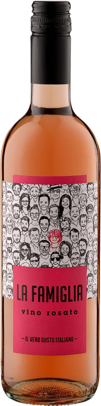 7,95 € Kostenloser Versand | Rosé-Wein La Famiglia Rosato I.G.T. Venezia Venecia Italien Merlot, Cabernet Sauvignon, Negroamaro Flasche 75 cl