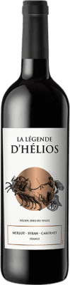 9,95 € Free Shipping | Red wine La Légende d'Hélios I.G.P. Vin de Pays d'Oc Bordeaux France Merlot, Syrah, Cabernet Sauvignon Bottle 75 cl