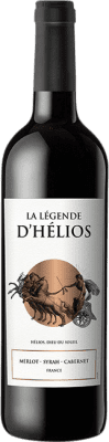 9,95 € Spedizione Gratuita | Vino rosso La Légende d'Hélios I.G.P. Vin de Pays d'Oc bordò Francia Merlot, Syrah, Cabernet Sauvignon Bottiglia 75 cl