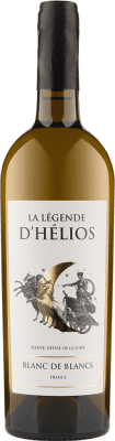 10,95 € Envío gratis | Vino blanco La Légende d'Hélios Blanc de Blancs I.G.P. Vin de Pays Languedoc Languedoc-Roussillon Francia Sauvignon Blanca, Gros Manseng Botella 75 cl