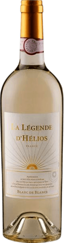 10,95 € Envio grátis | Vinho branco La Légende d'Hélios Blanc de Blancs I.G.P. Vin de Pays Languedoc Languedoque-Rossilhão França Sauvignon Branca, Gros Manseng Garrafa 75 cl