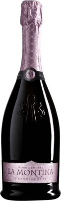 39,95 € Envio grátis | Espumante rosé La Montina Rosé Semi-seco Semi-doce D.O.C.G. Franciacorta Lombardia Itália Nebbiolo, Chardonnay Garrafa 75 cl